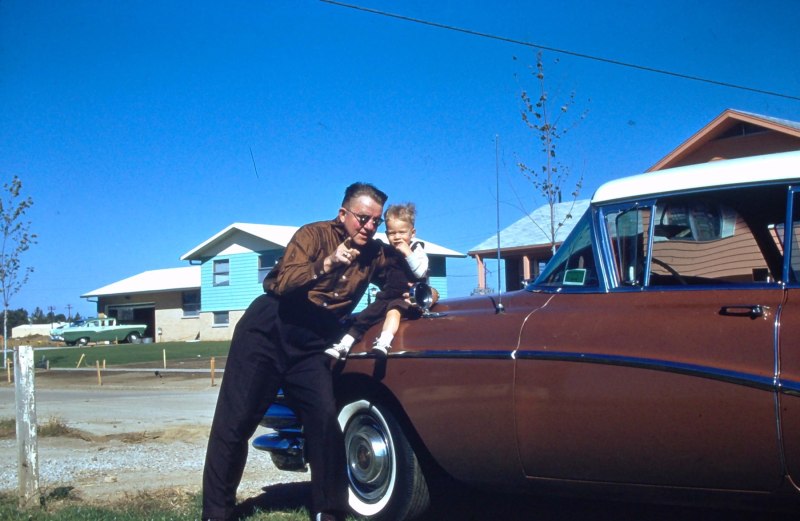 1950s 1958 Champaign Chuck Donna Color Slides