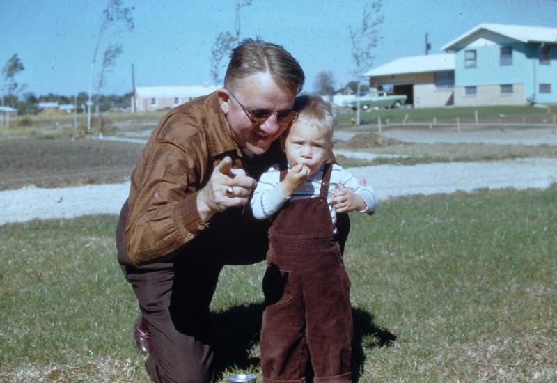 1950s 1958 Champaign Chuck Donna Color Slides