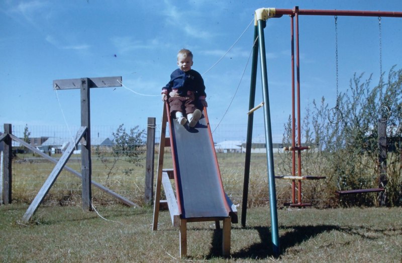 1950s 1958 Champaign Chuck Donna Color Slides