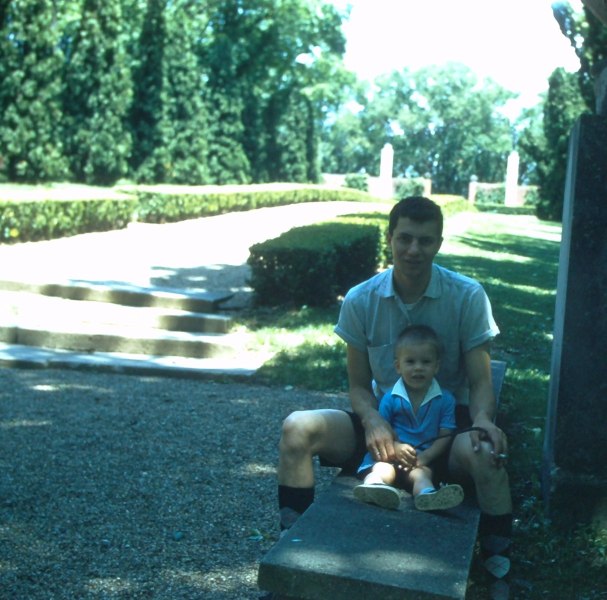 1950s 1958 Champaign Chuck Donna Color Slides
