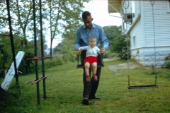 1950s 1958 Champaign Chuck Donna Color Slides