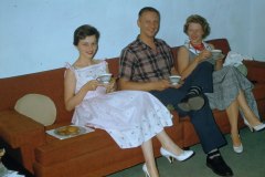 1950s 1958 Champaign Chuck Donna Color Slides