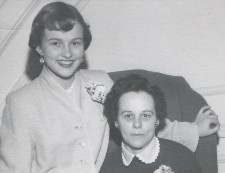 1950s 1955 Champaign Donna Glenns Grandma Glenn May Chapman Glenn Mothers Day